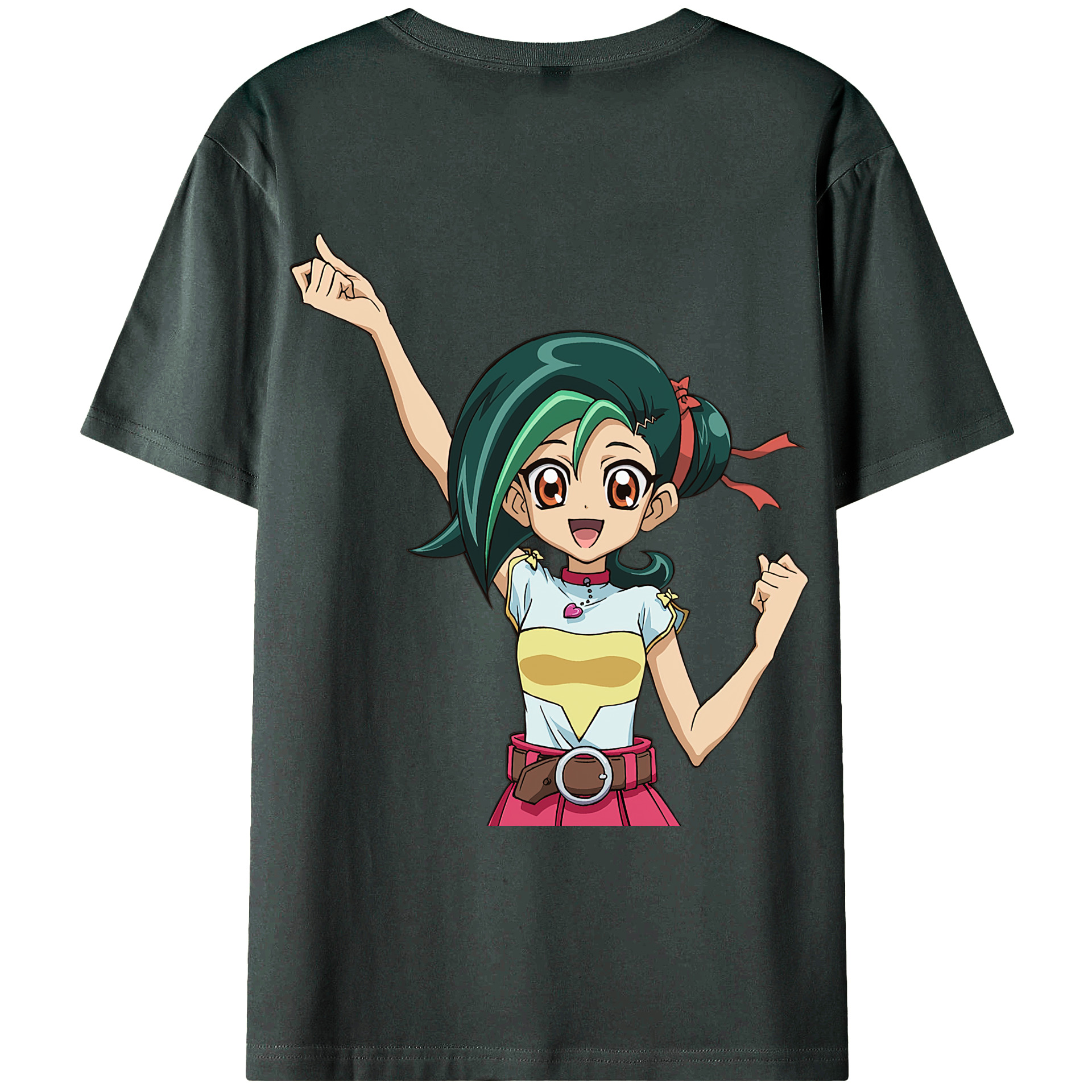 （画像用） 遊☆戯☆王 Yu-Gi-Oh! 綿100％ メンズ半袖Tシャツ（バックプリント） 通気性